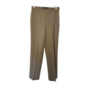 Vintage Banana Republic Wool Pants Woman's 6 Brown Stretch High Rise Straight